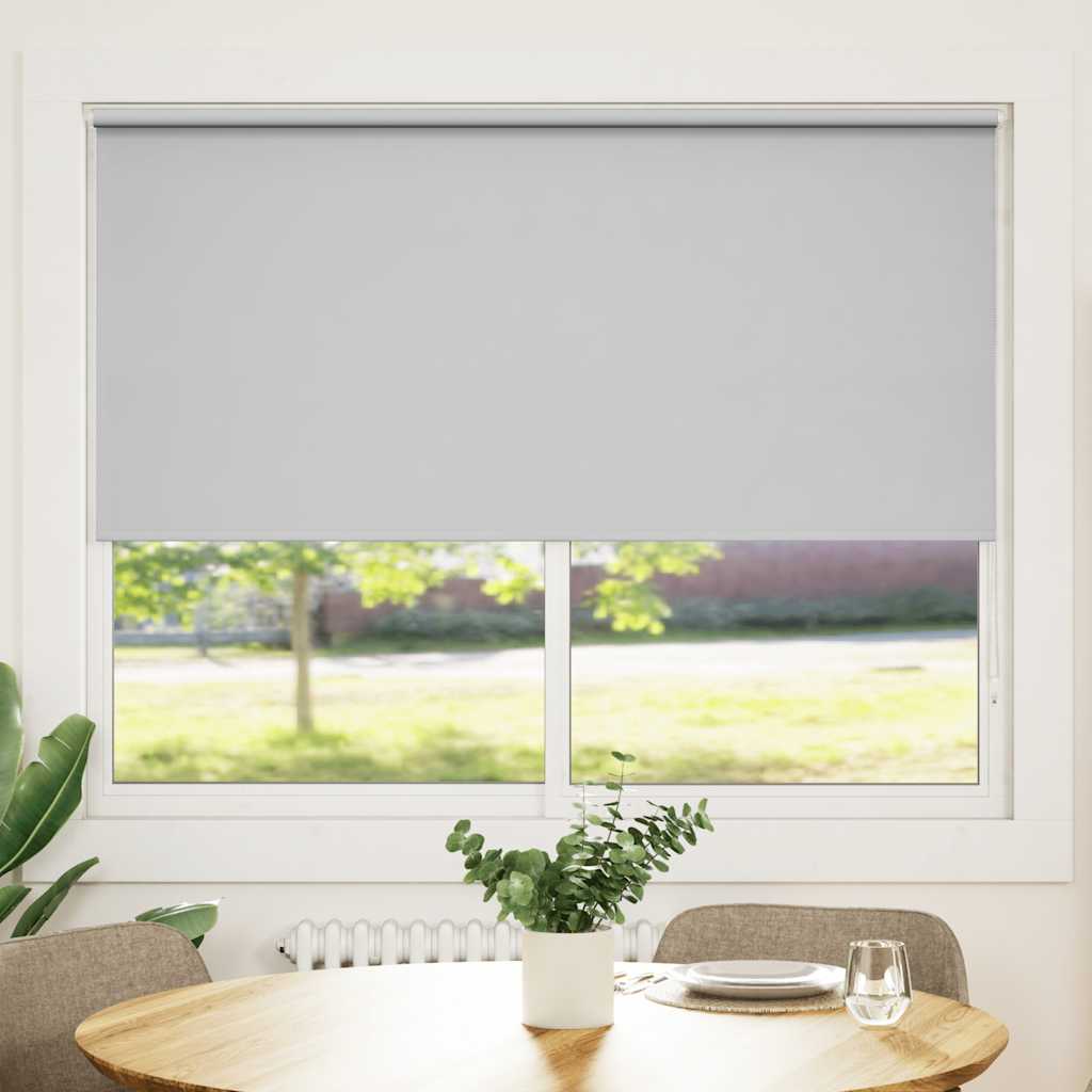 vidaXL Rullgardin grå 160 x 175 cm mörkläggande